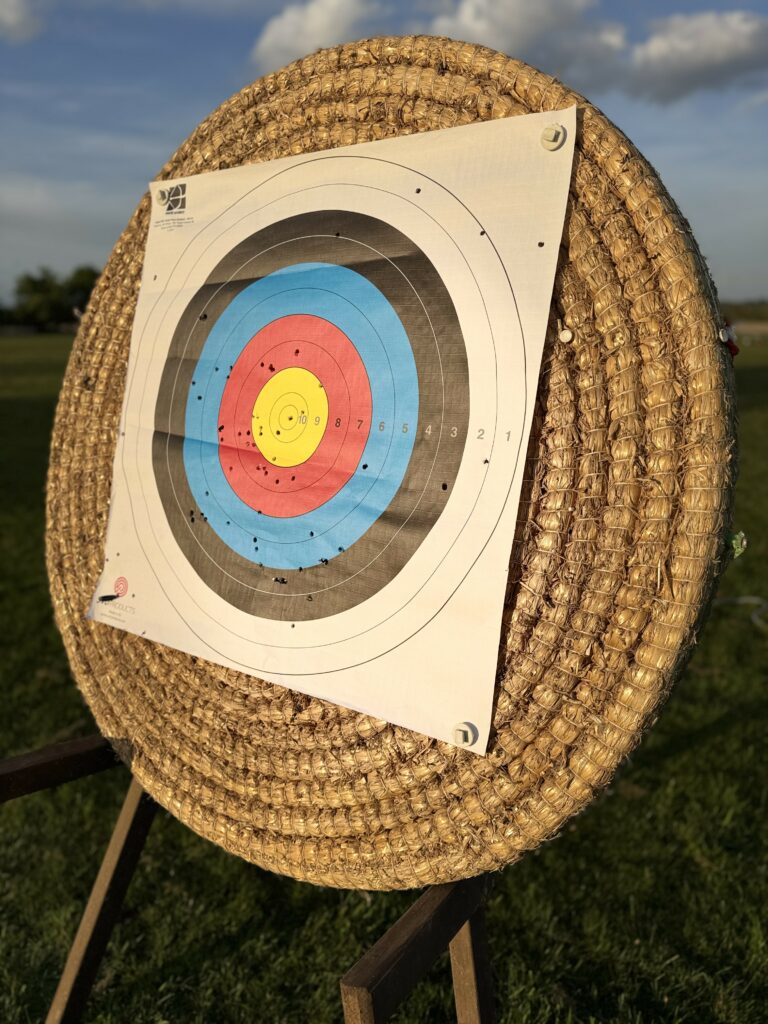 traditional straw archery target