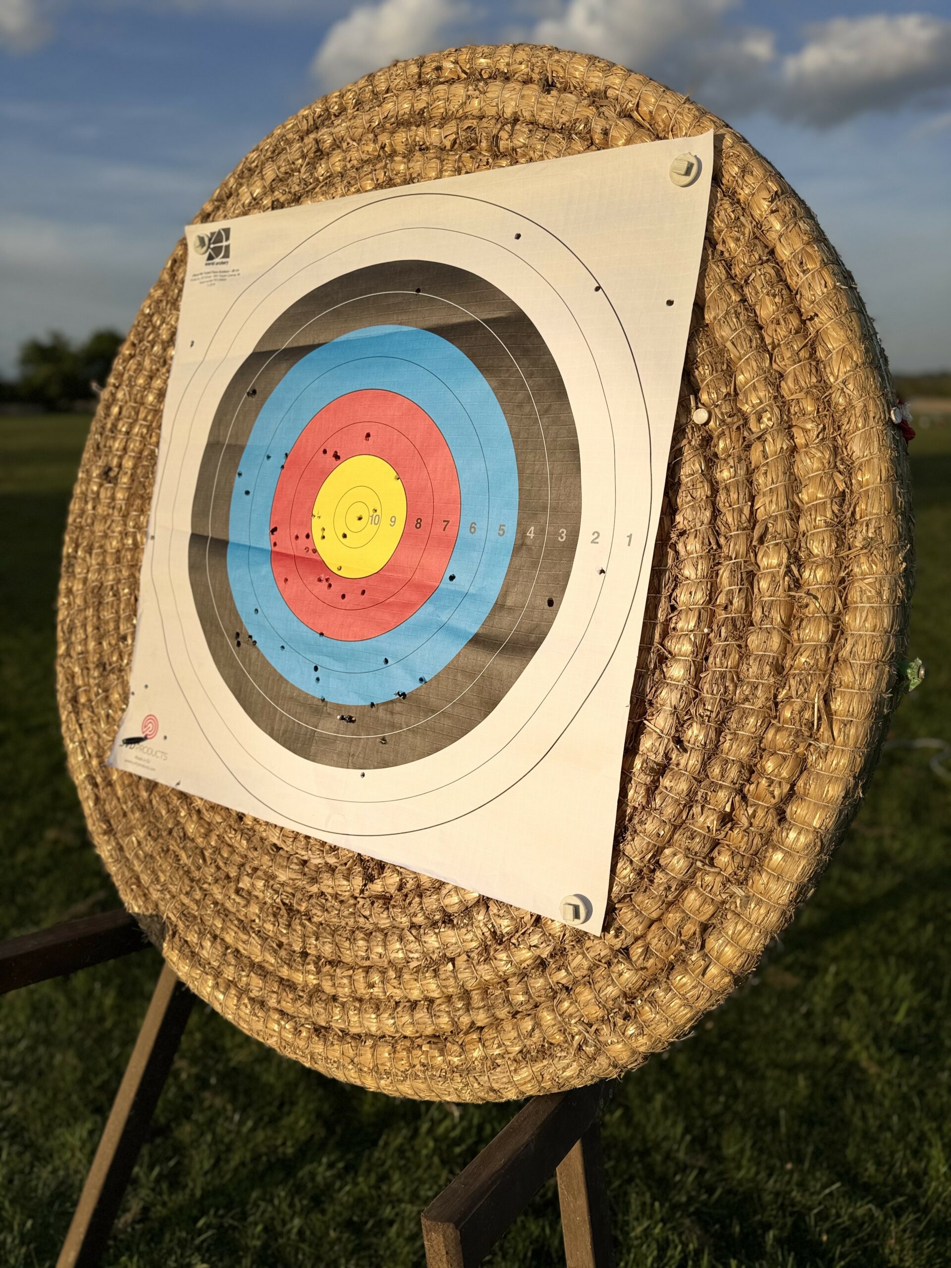 traditional straw archery target